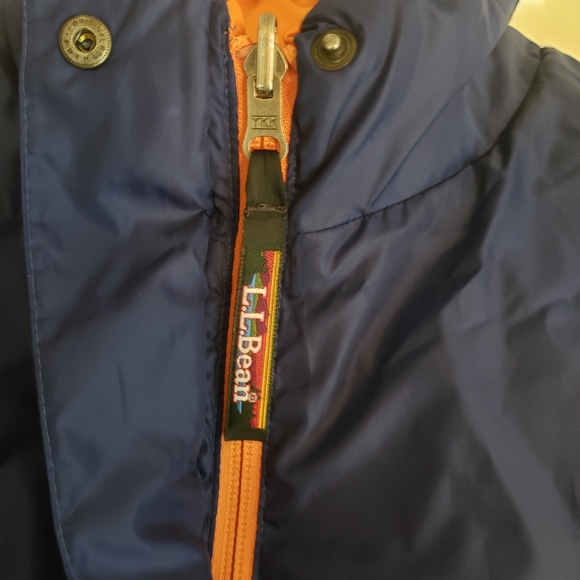 LL Bean Goose down puffer vest Reversible Sz S - Picture 12 of 14